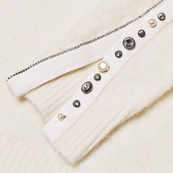 New 3.1 PHILLIP LIM Embellished Cuffs Pullover Sweater - Picture 4 of 11